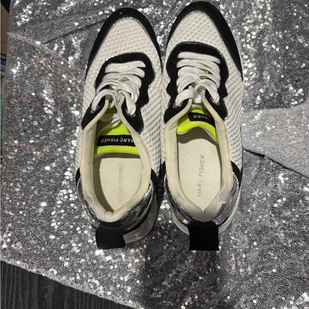 Marc Fisher Black and White Sneakers